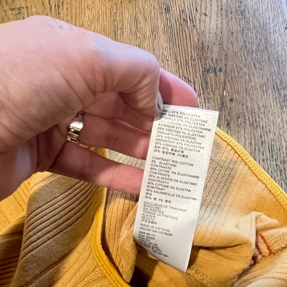 Yellow Ribbed Sleeveless Top - BDG Urban Outfitters (Size S) - Picture 3 of 8